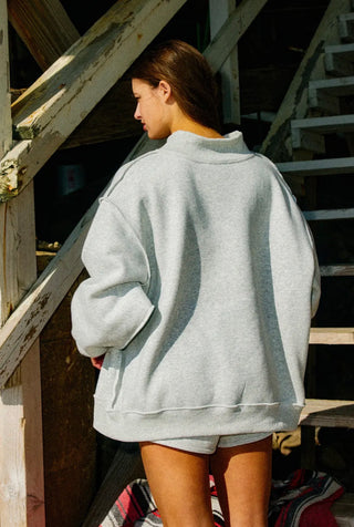 God’s Country Reversible Mock Neck Sweatshirt