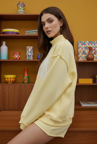 Sweet Butter “MOTHER” Mock Neck Sweatshirt