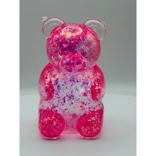 Glittered Gummy Bear Squishy Toy