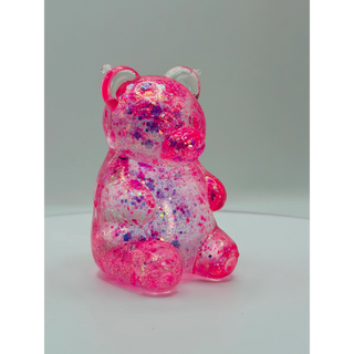 Glittered Gummy Bear Squishy Toy