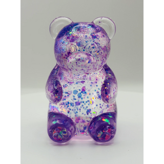 Glittered Gummy Bear Squishy Toy