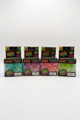 Viral Glitter Ice Cube Squishy Toy