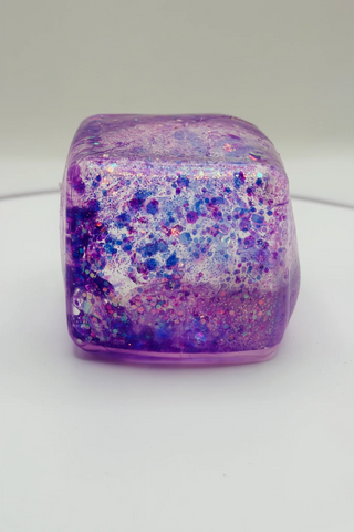 Viral Glitter Ice Cube Squishy Toy