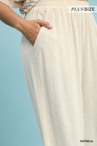 Seaside Scallop Pants – Plus