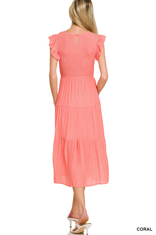 Ruffle Romance Midi Dress