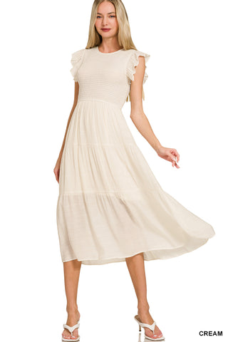 Ruffle Romance Midi Dress