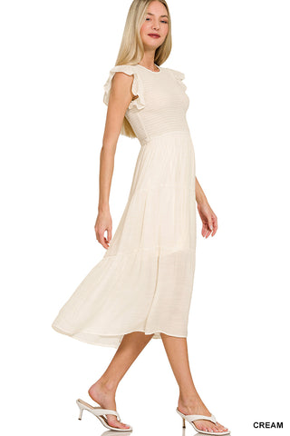 Ruffle Romance Midi Dress