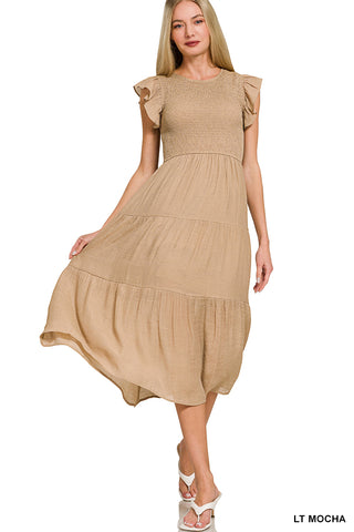 Ruffle Romance Midi Dress