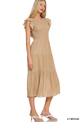 Ruffle Romance Midi Dress