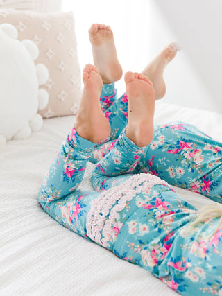 Fancy Me Floral Ruffle Toddler Pajama Set