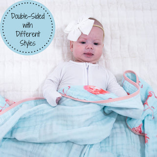 Flamingo Muslin Blanket