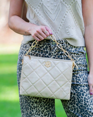 Caroline Hill Ariana Crossbody - Gold Shimmer