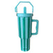 Aqua and Green Stripe