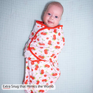 LollyBanks Cherry on Top Sleep Swaddle 100% Organic Cotton