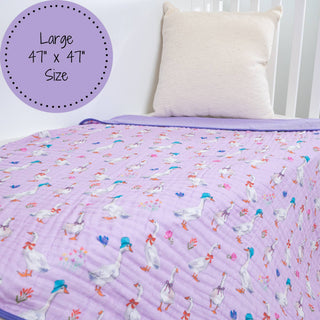 Silly Goose Muslin Blanket