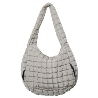 Sand Oversized Carryall Puffer Tote