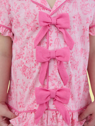 Pink Cottontail Toile 2 Piece Pajama Set
