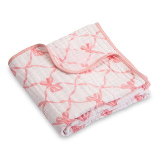Beautiful Bows Muslin Blanket