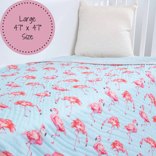 Flamingo Muslin Blanket