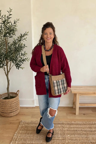 Posie Plaid Crossbody Bag