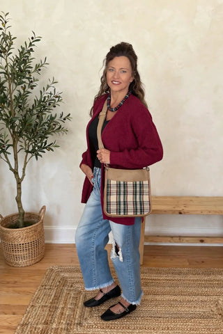 Posie Plaid Crossbody Bag
