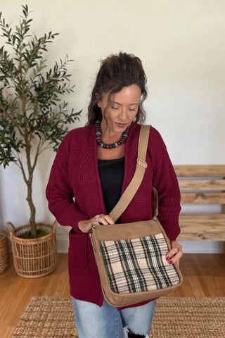 Posie Plaid Crossbody Bag