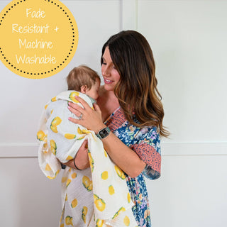 When Life Hands You Lemons Baby Muslin Swaddle Blanket