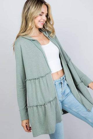 Tiered Zip Dress