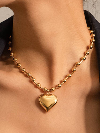 Large Heart Pendant Necklace