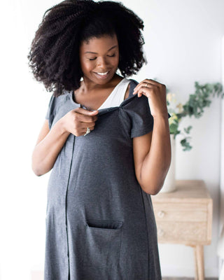 3-in-1 Universal Labor, Delivery & Nursing Gown (Hospital + Home)