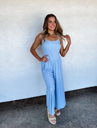 Seaside Ease Ribbed Romper