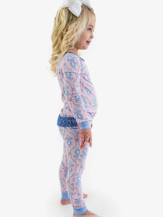 Toddler Fairytale Jewels Ruffle Bamboo Pajama Set