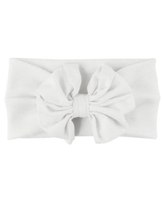 White Big Bow Headband