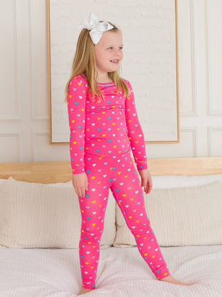Heart Dreams Ruffle Bamboo Pajama Set