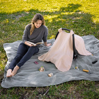Car Seat Cover | Breathable Muslin Infant Canopy