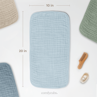 Baby Burp Cloths - 100% Muslin Cotton