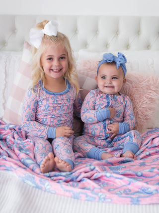 Toddler Fairytale Jewels Ruffle Bamboo Pajama Set