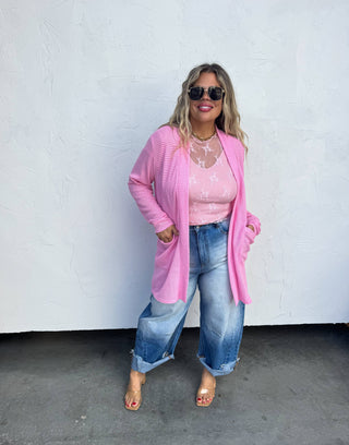Pretty in Pink Lola Cardigan
