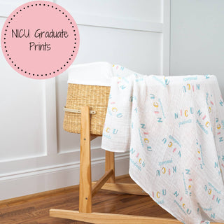 NICU Graduate Baby Muslin Swaddle Blanket